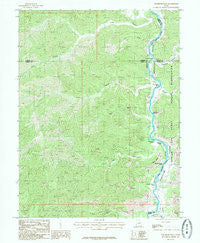 Chandler Falls Utah Historical topographic map, 1:24000 scale, 7.5 X 7.5 Minute, Year 1985