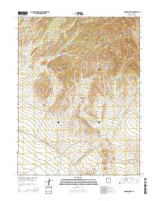 Cherry Creek Utah Current topographic map, 1:24000 scale, 7.5 X 7.5 Minute, Year 2014