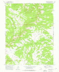 Chimney Rock Utah Historical topographic map, 1:24000 scale, 7.5 X 7.5 Minute, Year 1969