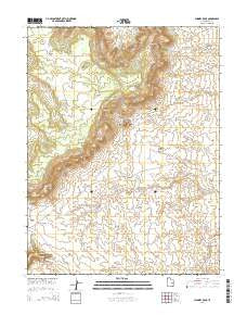 Chimney Rock Utah Current topographic map, 1:24000 scale, 7.5 X 7.5 Minute, Year 2014