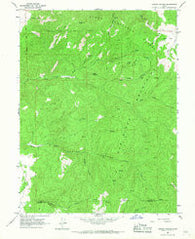 Chriss Canyon Utah Historical topographic map, 1:24000 scale, 7.5 X 7.5 Minute, Year 1965