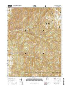 Chriss Canyon Utah Current topographic map, 1:24000 scale, 7.5 X 7.5 Minute, Year 2014