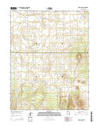 Cinder Crater Utah Current topographic map, 1:24000 scale, 7.5 X 7.5 Minute, Year 2014