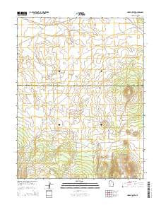 Cinder Crater Utah Current topographic map, 1:24000 scale, 7.5 X 7.5 Minute, Year 2014