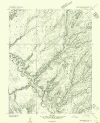 Circle Cliffs 4 NW Utah Historical topographic map, 1:24000 scale, 7.5 X 7.5 Minute, Year 1953
