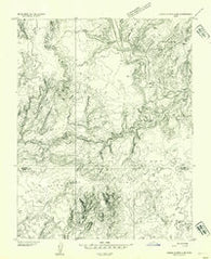 Circle Cliffs 4 SW Utah Historical topographic map, 1:24000 scale, 7.5 X 7.5 Minute, Year 1953