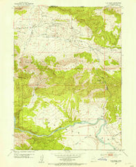 Clay Basin Utah Historical topographic map, 1:24000 scale, 7.5 X 7.5 Minute, Year 1952