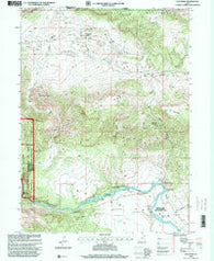 Clay Basin Utah Historical topographic map, 1:24000 scale, 7.5 X 7.5 Minute, Year 1996