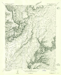 Clay Hills 1 NW Utah Historical topographic map, 1:24000 scale, 7.5 X 7.5 Minute, Year 1954