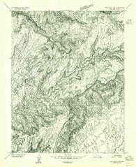 Clay Hills 2 NE Utah Historical topographic map, 1:24000 scale, 7.5 X 7.5 Minute, Year 1954