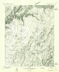 Clay Hills 2 NW Utah Historical topographic map, 1:24000 scale, 7.5 X 7.5 Minute, Year 1954