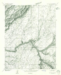 Clay Hills 2 SE Utah Historical topographic map, 1:24000 scale, 7.5 X 7.5 Minute, Year 1954