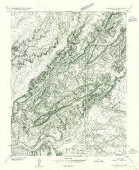 Clay Hills 2 SW Utah Historical topographic map, 1:24000 scale, 7.5 X 7.5 Minute, Year 1954