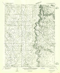 Clay Hills 3 NE Utah Historical topographic map, 1:24000 scale, 7.5 X 7.5 Minute, Year 1954