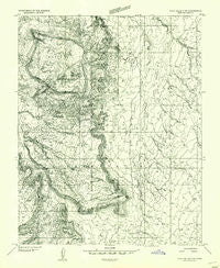 Clay Hills 3 NW Utah Historical topographic map, 1:24000 scale, 7.5 X 7.5 Minute, Year 1952