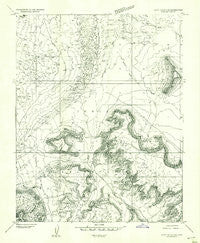 Clay Hills 3 SE Utah Historical topographic map, 1:24000 scale, 7.5 X 7.5 Minute, Year 1952