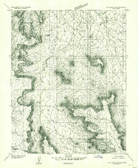 Clay Hills 3 SW Utah Historical topographic map, 1:24000 scale, 7.5 X 7.5 Minute, Year 1952