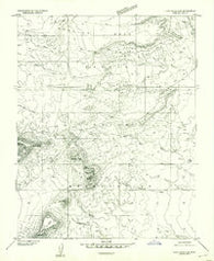 Clay Hills 4 SE Utah Historical topographic map, 1:24000 scale, 7.5 X 7.5 Minute, Year 1952