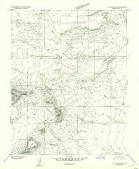Clay Hills 4 SE Utah Historical topographic map, 1:24000 scale, 7.5 X 7.5 Minute, Year 1952