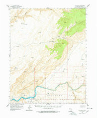 Clay Hills Utah Historical topographic map, 1:62500 scale, 15 X 15 Minute, Year 1954
