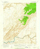 Clay Hills Utah Historical topographic map, 1:62500 scale, 15 X 15 Minute, Year 1954