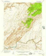 Clay Hills Utah Historical topographic map, 1:62500 scale, 15 X 15 Minute, Year 1954