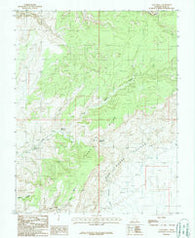 Clay Hills Utah Historical topographic map, 1:24000 scale, 7.5 X 7.5 Minute, Year 1987