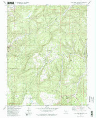 Clear Creek Mountain Utah Historical topographic map, 1:24000 scale, 7.5 X 7.5 Minute, Year 1980