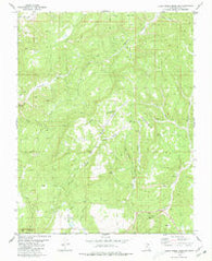 Clear Creek Mountain Utah Historical topographic map, 1:24000 scale, 7.5 X 7.5 Minute, Year 1980