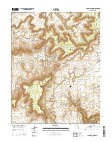 Clearwater Canyon Utah Current topographic map, 1:24000 scale, 7.5 X 7.5 Minute, Year 2014