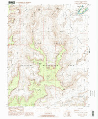 Cleopatras Chair Utah Historical topographic map, 1:24000 scale, 7.5 X 7.5 Minute, Year 1988