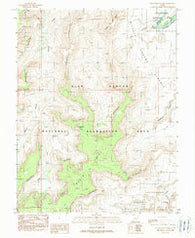 Cleopatras Chair Utah Historical topographic map, 1:24000 scale, 7.5 X 7.5 Minute, Year 1988