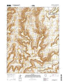 Cleopatras Chair Utah Current topographic map, 1:24000 scale, 7.5 X 7.5 Minute, Year 2014