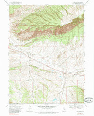 Cliff Ridge Utah Historical topographic map, 1:24000 scale, 7.5 X 7.5 Minute, Year 1968