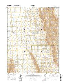 Cockscomb Ridge Utah Current topographic map, 1:24000 scale, 7.5 X 7.5 Minute, Year 2014