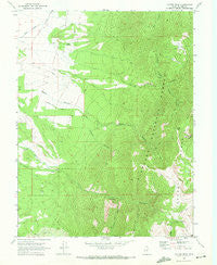 Coffee Peak Utah Historical topographic map, 1:24000 scale, 7.5 X 7.5 Minute, Year 1969