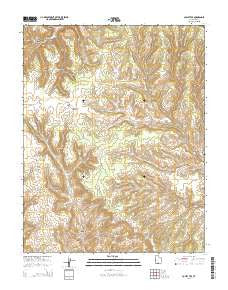 Collet Top Utah Current topographic map, 1:24000 scale, 7.5 X 7.5 Minute, Year 2014
