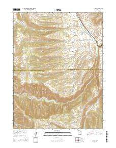Colton Utah Current topographic map, 1:24000 scale, 7.5 X 7.5 Minute, Year 2014