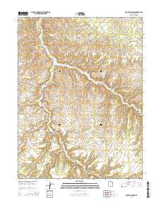 Cooper Canyon Utah Current topographic map, 1:24000 scale, 7.5 X 7.5 Minute, Year 2014