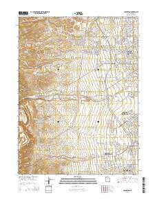 Copperton Utah Current topographic map, 1:24000 scale, 7.5 X 7.5 Minute, Year 2014