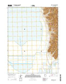 Corral Canyon Utah Current topographic map, 1:24000 scale, 7.5 X 7.5 Minute, Year 2014
