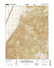 Cottonwood Mountain Utah Current topographic map, 1:24000 scale, 7.5 X 7.5 Minute, Year 2014