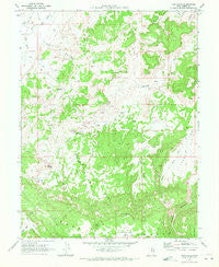 Cow Flats Utah Historical topographic map, 1:24000 scale, 7.5 X 7.5 Minute, Year 1969