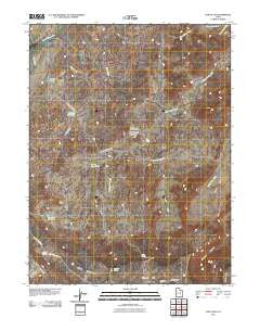 Cow Flats Utah Historical topographic map, 1:24000 scale, 7.5 X 7.5 Minute, Year 2011