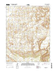 Cow Flats Utah Current topographic map, 1:24000 scale, 7.5 X 7.5 Minute, Year 2014
