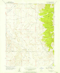 Coyote Springs Utah Historical topographic map, 1:24000 scale, 7.5 X 7.5 Minute, Year 1955