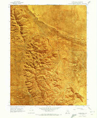 Craner Peak Utah Historical topographic map, 1:24000 scale, 7.5 X 7.5 Minute, Year 1968
