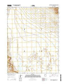 Crater Bench Reservoir Utah Current topographic map, 1:24000 scale, 7.5 X 7.5 Minute, Year 2014
