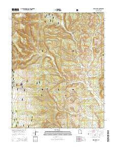 Cream Pots Utah Current topographic map, 1:24000 scale, 7.5 X 7.5 Minute, Year 2014