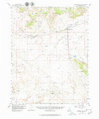 Crescent Junction Utah Historical topographic map, 1:62500 scale, 15 X 15 Minute, Year 1958